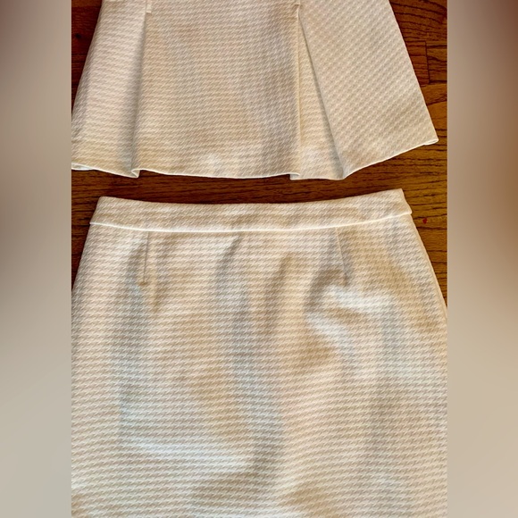 BOSS Hugo Boss Cream White Career Skirt Suit w Jacket Women’s UK 8 US 4 Small S - Picture 13 of 13